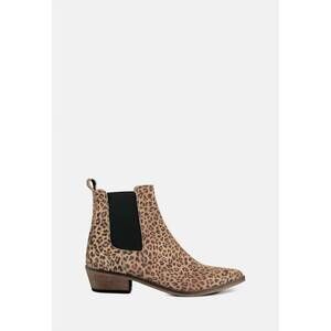 NEW IVYLEE women's stella leopard boot in beige
